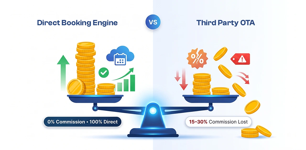 Hotel Booking Engine vs OTA: True Cost Comparison for 2026