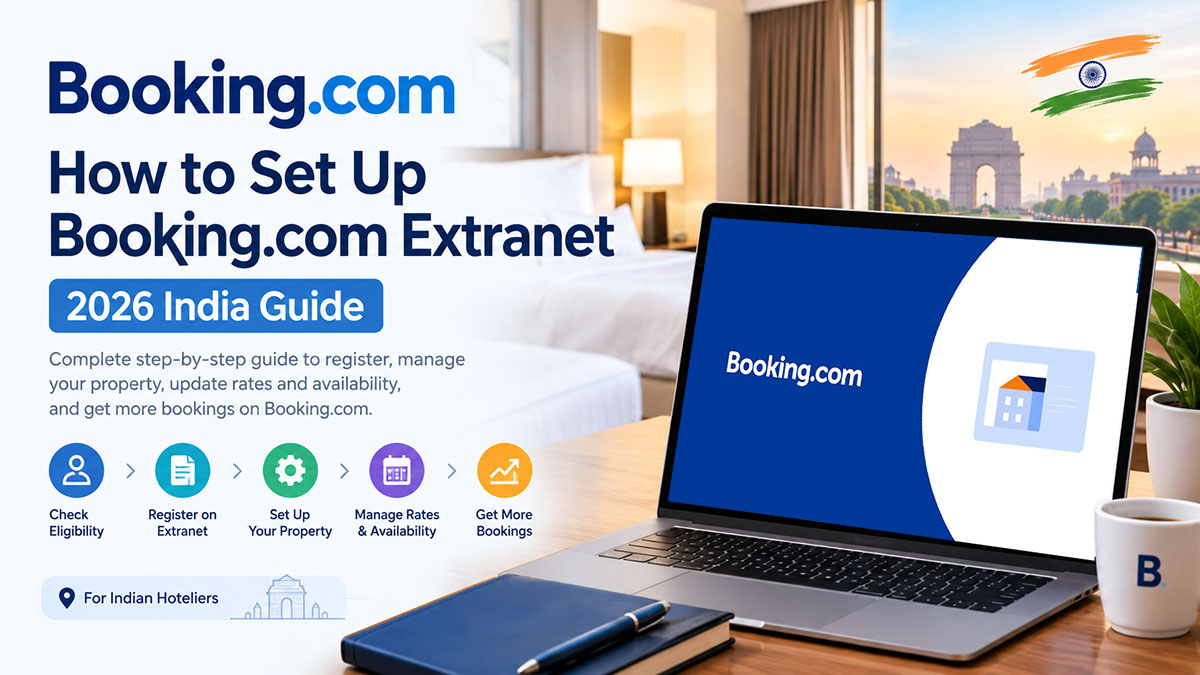 How to Set Up Booking.com Extranet (2026 India Guide)